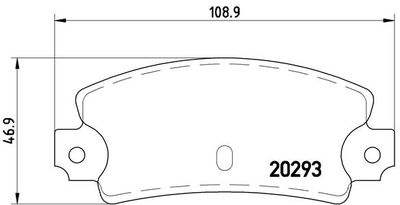 P23008 BREMBO Комплект тормозных колодок, дисковый тормоз