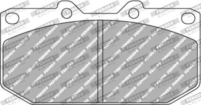 FCP986W FERODO RACING Комплект тормозных колодок, дисковый тормоз