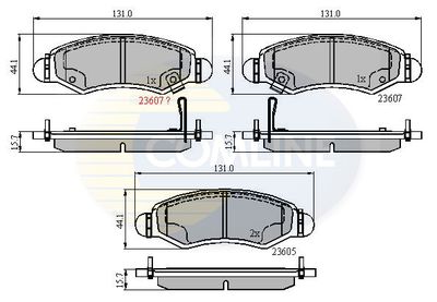 CBP31297 COMLINE Комплект тормозных колодок, дисковый тормоз