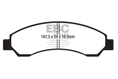 DPX2229 EBC Brakes Комплект тормозных колодок, дисковый тормоз