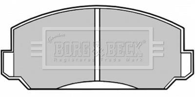 BBP1009 BORG & BECK Комплект тормозных колодок, дисковый тормоз