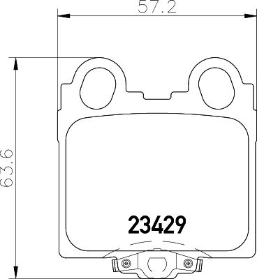 8DB355027511 HELLA PAGID Комплект тормозных колодок, дисковый тормоз