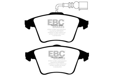 DP21556 EBC Brakes Комплект тормозных колодок, дисковый тормоз