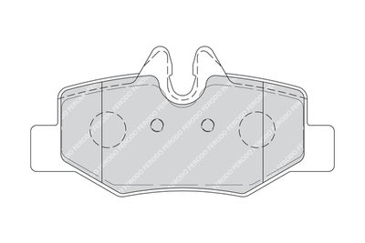 FDB1494 FERODO Комплект тормозных колодок, дисковый тормоз