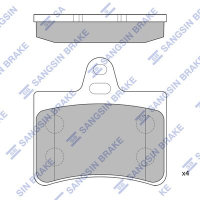 SP4147 Hi-Q Комплект тормозных колодок, дисковый тормоз