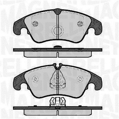 363916060140 MAGNETI MARELLI Комплект тормозных колодок, дисковый тормоз