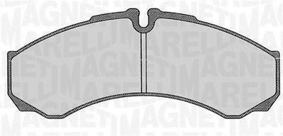 363916060526 MAGNETI MARELLI Комплект тормозных колодок, дисковый тормоз