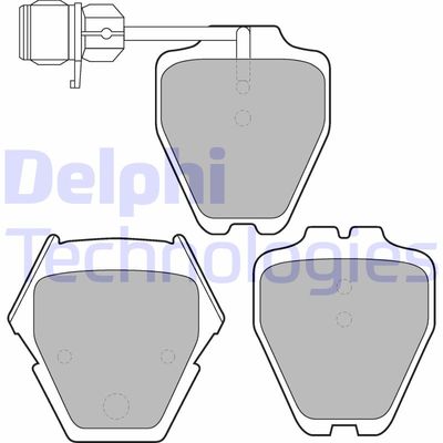 LP1633 DELPHI Комплект тормозных колодок, дисковый тормоз