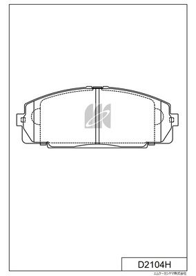 D2104H MK Kashiyama Комплект тормозных колодок, дисковый тормоз