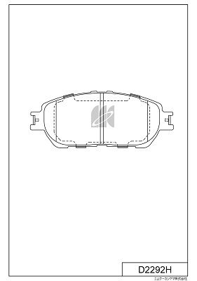 D2292H MK Kashiyama Комплект тормозных колодок, дисковый тормоз