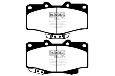 DP4807R EBC Brakes Комплект тормозных колодок, дисковый тормоз