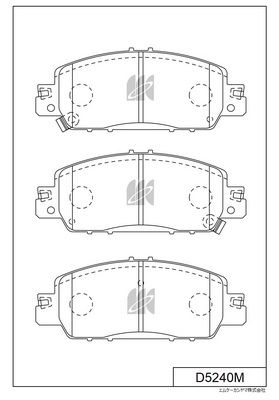 D5240M MK Kashiyama Комплект тормозных колодок, дисковый тормоз