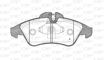 BPA057810 OPEN PARTS Комплект тормозных колодок, дисковый тормоз