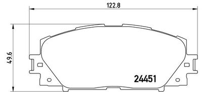 P83106 BREMBO Комплект тормозных колодок, дисковый тормоз