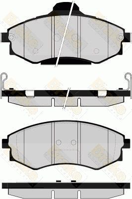 PA1522 Brake ENGINEERING Комплект тормозных колодок, дисковый тормоз