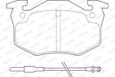 WBP20973A WAGNER Комплект тормозных колодок, дисковый тормоз