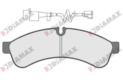 N09451A DIAMAX Комплект тормозных колодок, дисковый тормоз