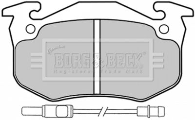 BBP1525 BORG & BECK Комплект тормозных колодок, дисковый тормоз