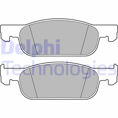 LP3286 DELPHI Комплект тормозных колодок, дисковый тормоз