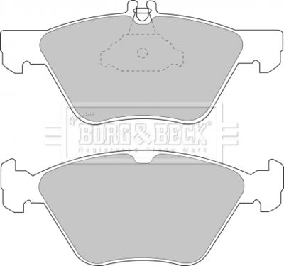 BBP1564 BORG & BECK Комплект тормозных колодок, дисковый тормоз