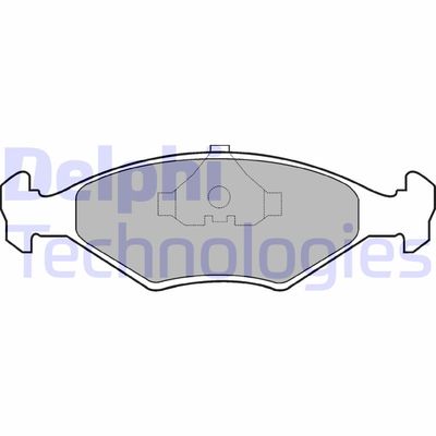 LP677 DELPHI Комплект тормозных колодок, дисковый тормоз