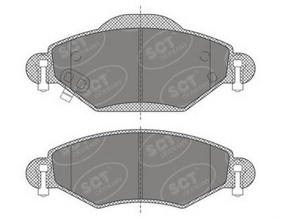 SP499PR SCT - MANNOL Комплект тормозных колодок, дисковый тормоз