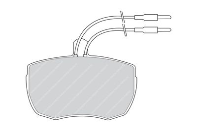 FVR839 FERODO Комплект тормозных колодок, дисковый тормоз