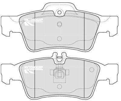 LVXL1213 MOTAQUIP Комплект тормозных колодок, дисковый тормоз