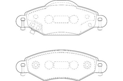 2135136 Omnicraft Комплект тормозных колодок, дисковый тормоз