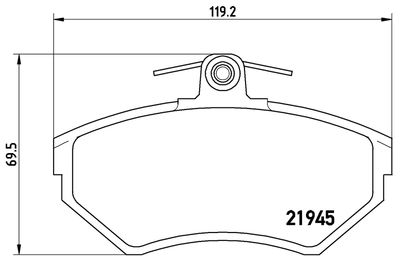 FK20274 KAISHIN Комплект тормозных колодок, дисковый тормоз