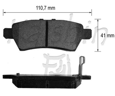 FK1272 KAISHIN Комплект тормозных колодок, дисковый тормоз