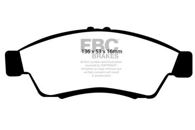 DP1390 EBC Brakes Комплект тормозных колодок, дисковый тормоз