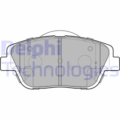 LP2688 DELPHI Комплект тормозных колодок, дисковый тормоз