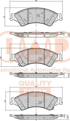 70404030 IAP QUALITY PARTS Комплект тормозных колодок, дисковый тормоз