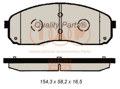 70421052 IAP QUALITY PARTS Комплект тормозных колодок, дисковый тормоз