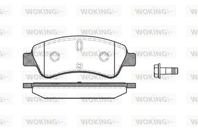 P940310 WOKING Комплект тормозных колодок, дисковый тормоз