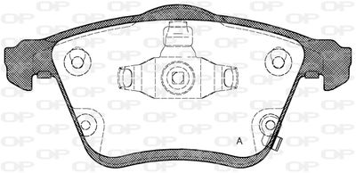 BPA118202 OPEN PARTS Комплект тормозных колодок, дисковый тормоз