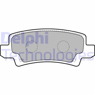 LP1864 DELPHI Комплект тормозных колодок, дисковый тормоз