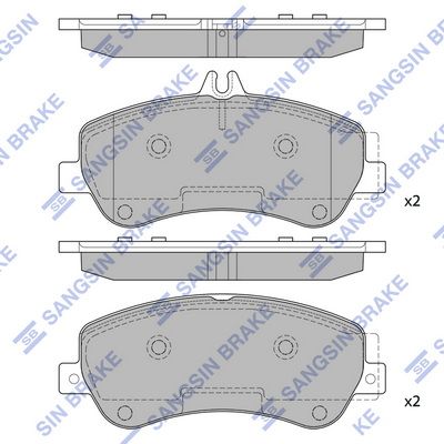 SP2330 Hi-Q Комплект тормозных колодок, дисковый тормоз