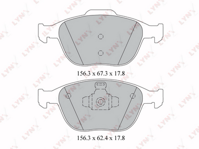 BD3022 LYNXauto Комплект тормозных колодок, дисковый тормоз