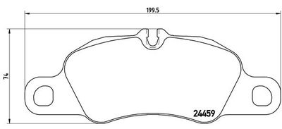 P65019 BREMBO Комплект тормозных колодок, дисковый тормоз