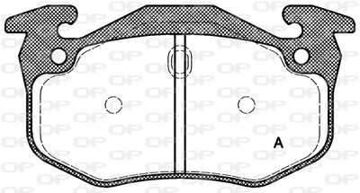 BPA014470 OPEN PARTS Комплект тормозных колодок, дисковый тормоз