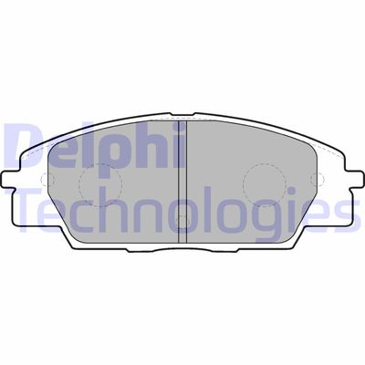 LP1559 DELPHI Комплект тормозных колодок, дисковый тормоз