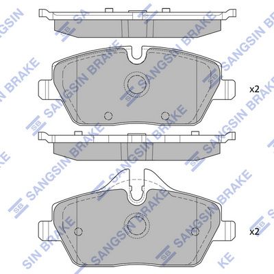 SP2245 Hi-Q Комплект тормозных колодок, дисковый тормоз