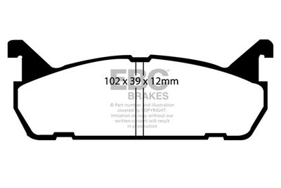 DP2828 EBC Brakes Комплект тормозных колодок, дисковый тормоз