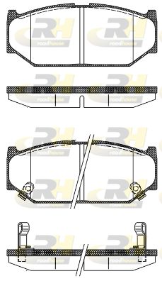 2138112 ROADHOUSE Комплект тормозных колодок, дисковый тормоз