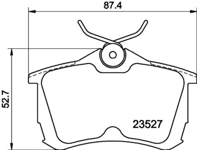 PCP1255 DON Комплект тормозных колодок, дисковый тормоз