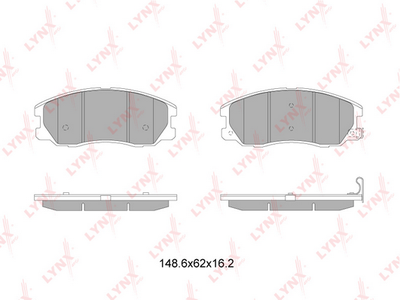 BD1816 LYNXauto Комплект тормозных колодок, дисковый тормоз