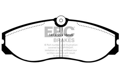 DP6947 EBC Brakes Комплект тормозных колодок, дисковый тормоз