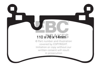 DP41839R EBC Brakes Комплект тормозных колодок, дисковый тормоз